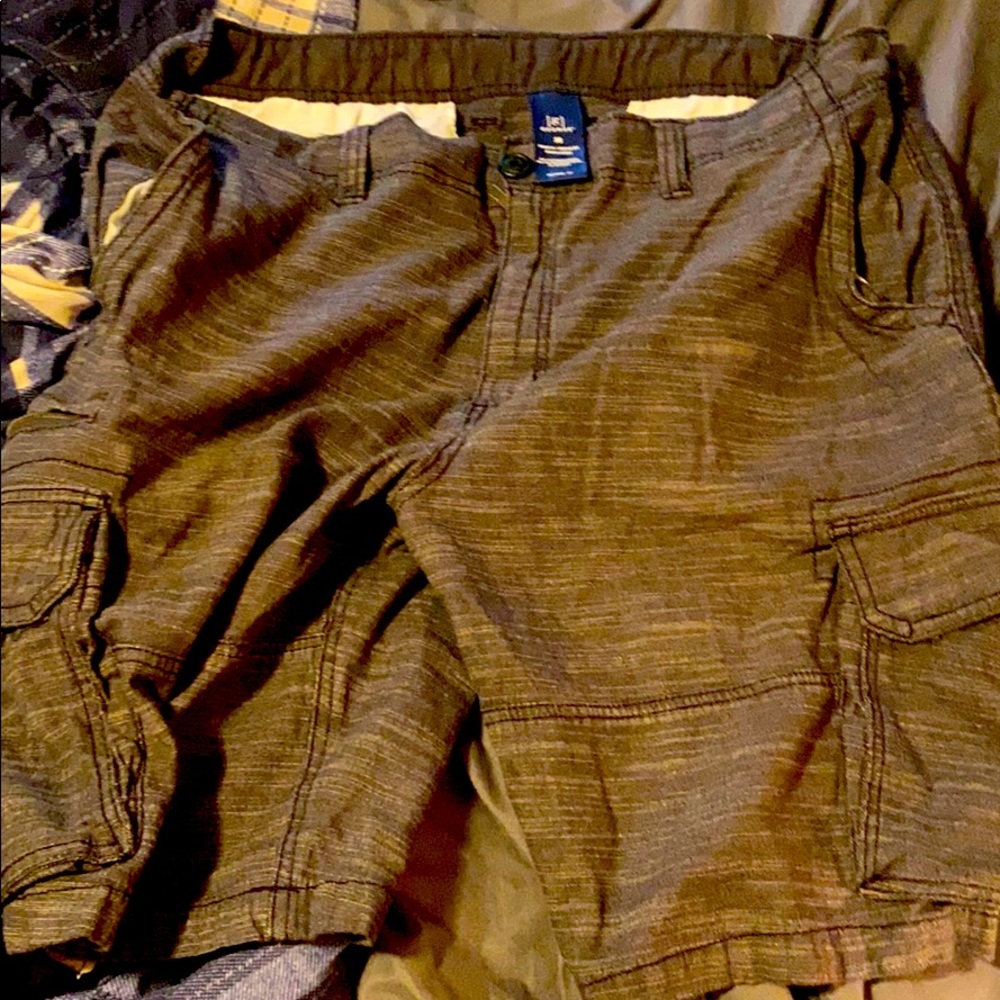 Grey cargo shorts